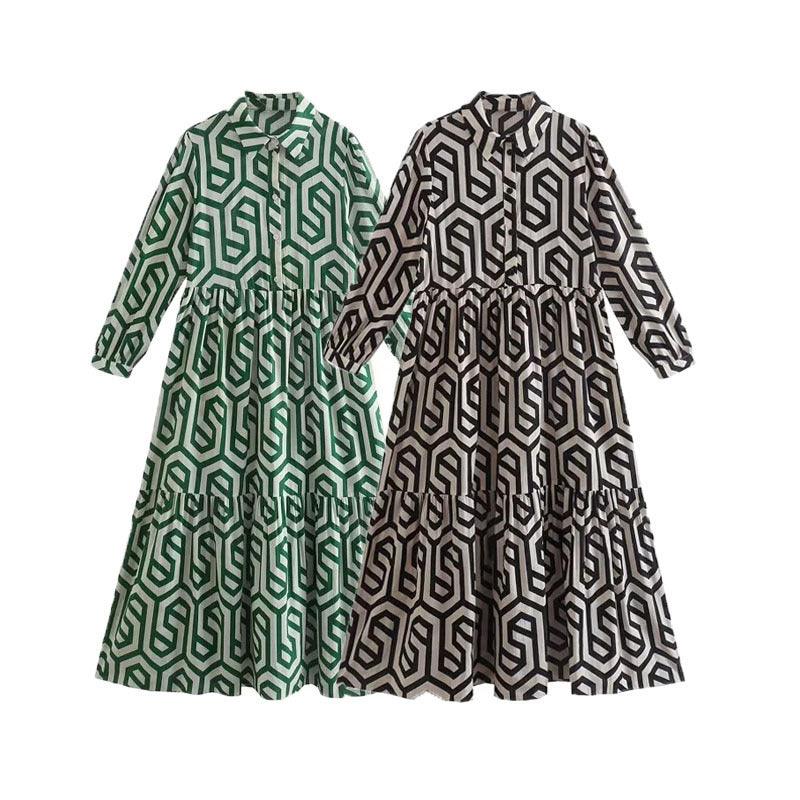 Iris | Robe à motif élégante - Zevessa