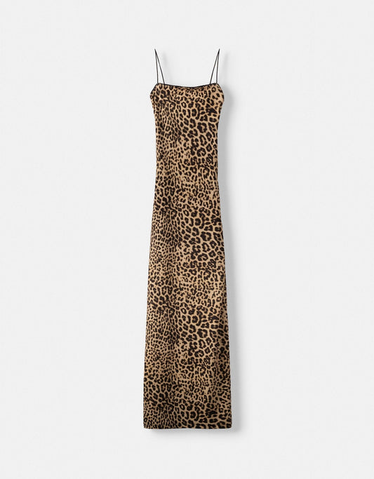 Leopard print midi dress | Leona