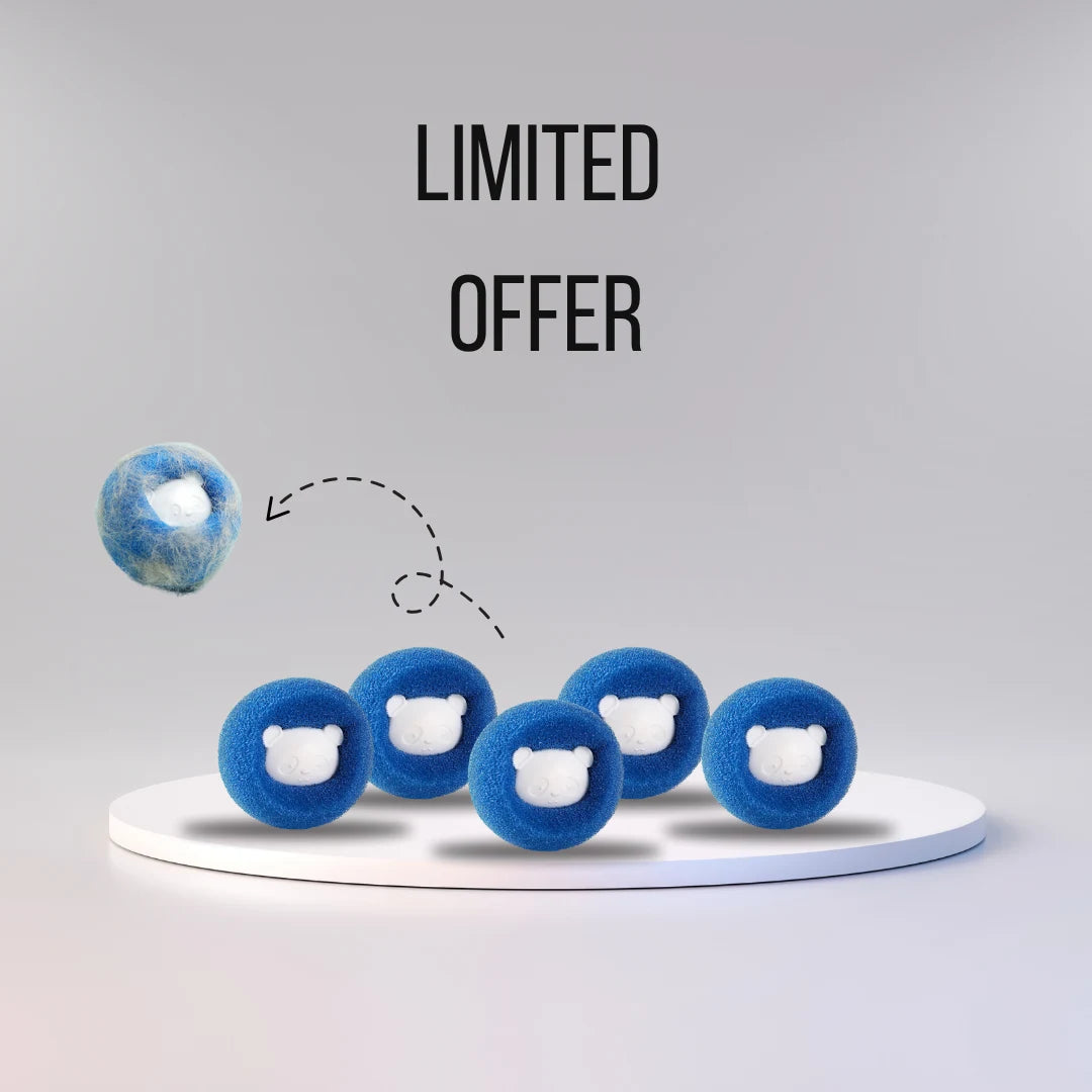 Hair-Free Laundry Balls x 5 - Sheddi