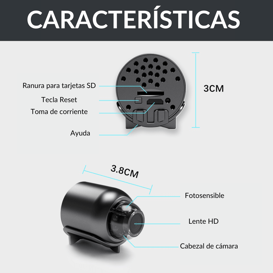 Mini cámara de vigilancia | SpyLens - Zevessa