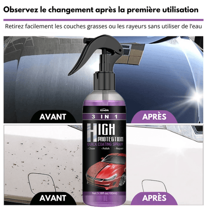 3 in 1 Car Coating Spray with Sponge and Cloth | Magic AutoSpray 