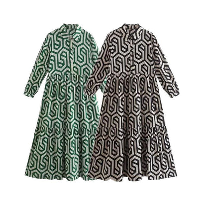 Iris | Robe à motif élégante - Zevessa