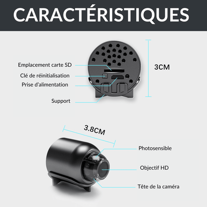 Mini caméra de surveillance | SpyLens - Zevessa