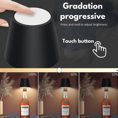 Upcycling Portable Bottle Lamp | LuxeGlow 