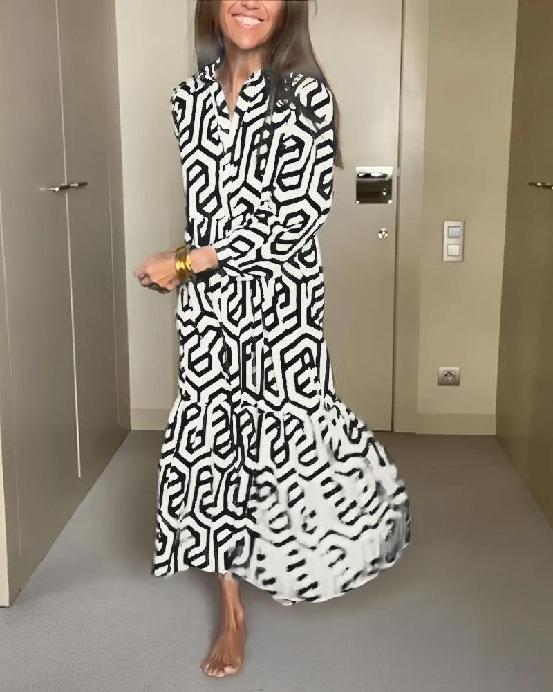 Iris | Robe à motif élégante - Zevessa
