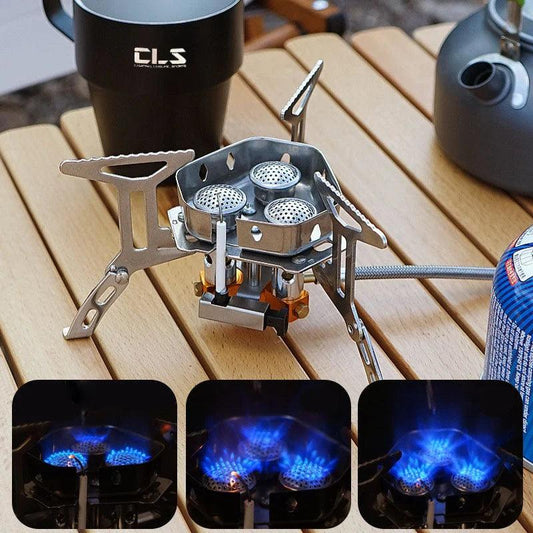 CampBlaze | Windproof Gas Stove for Camping 