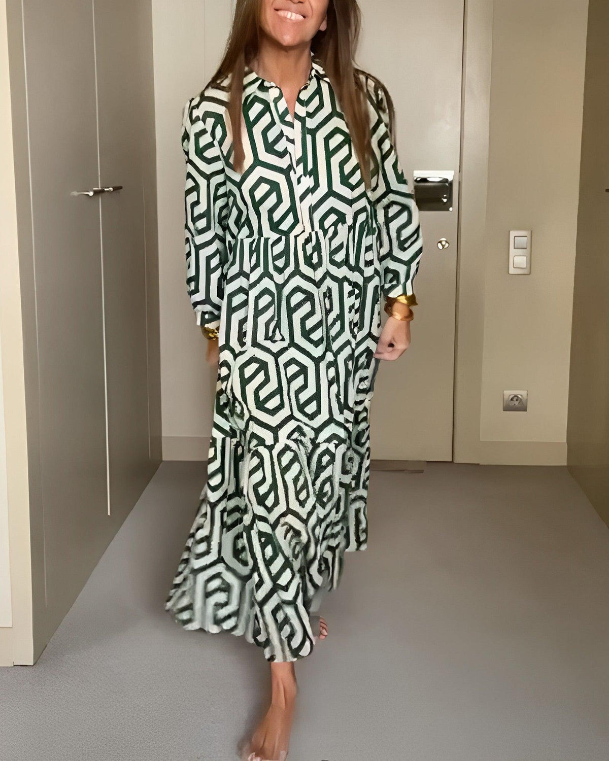 Iris | Robe à motif élégante - Zevessa