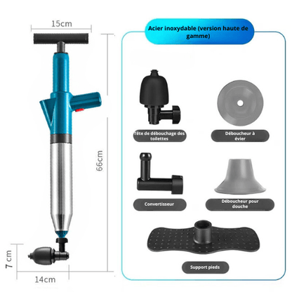 Ultra-powerful drain cleaner with accessories | DébouchMania
