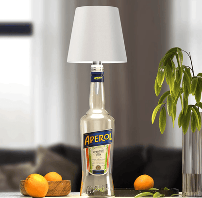 Upcycling Portable Bottle Lamp | LuxeGlow 