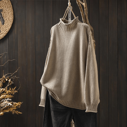 Pull chaud à col roulé | VelvetVogue - Zevessa