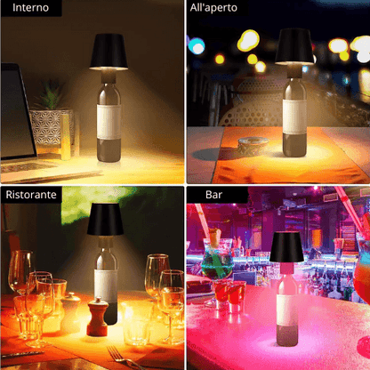 Lampada portable a bottiglia | LuxeGlow