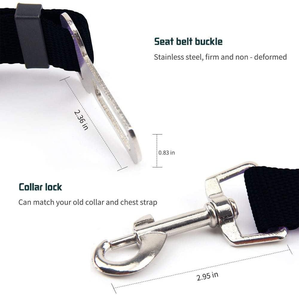 Ceinture de siège réglable pour animal de compagnie - Zevessa