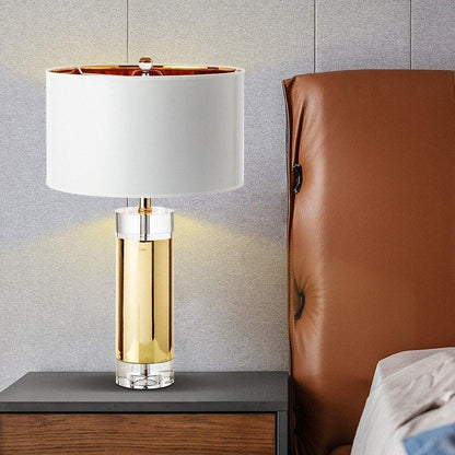Lampe de Luxe en Cristal Doré - Zevessa
