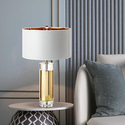 Lampe de Luxe en Cristal Doré - Zevessa