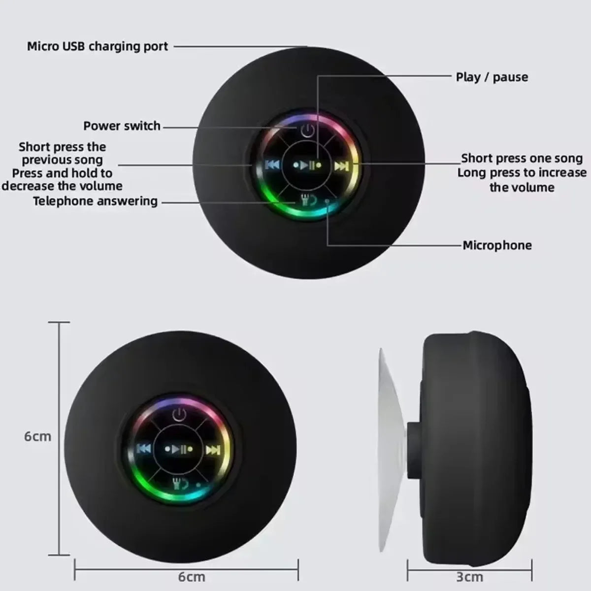 BLUETOOTH SHOWER SPEAKER - HydroTune