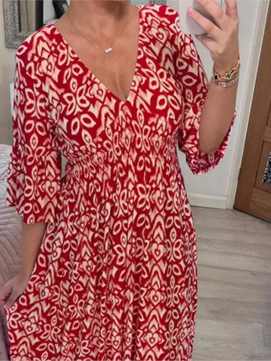 Chloé | Timeless floral print V-neck dress 