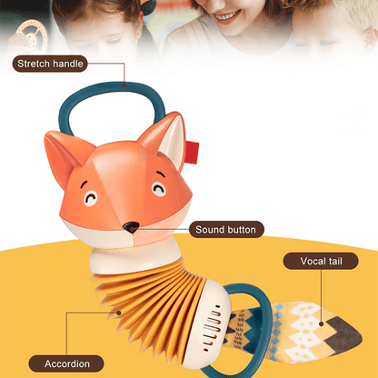 Jouet musical accordéon en forme de renard pour enfants - Zevessa