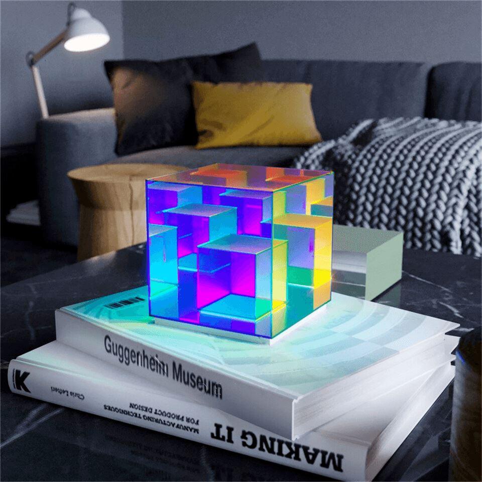 Lampe de table LED cube - Zevessa