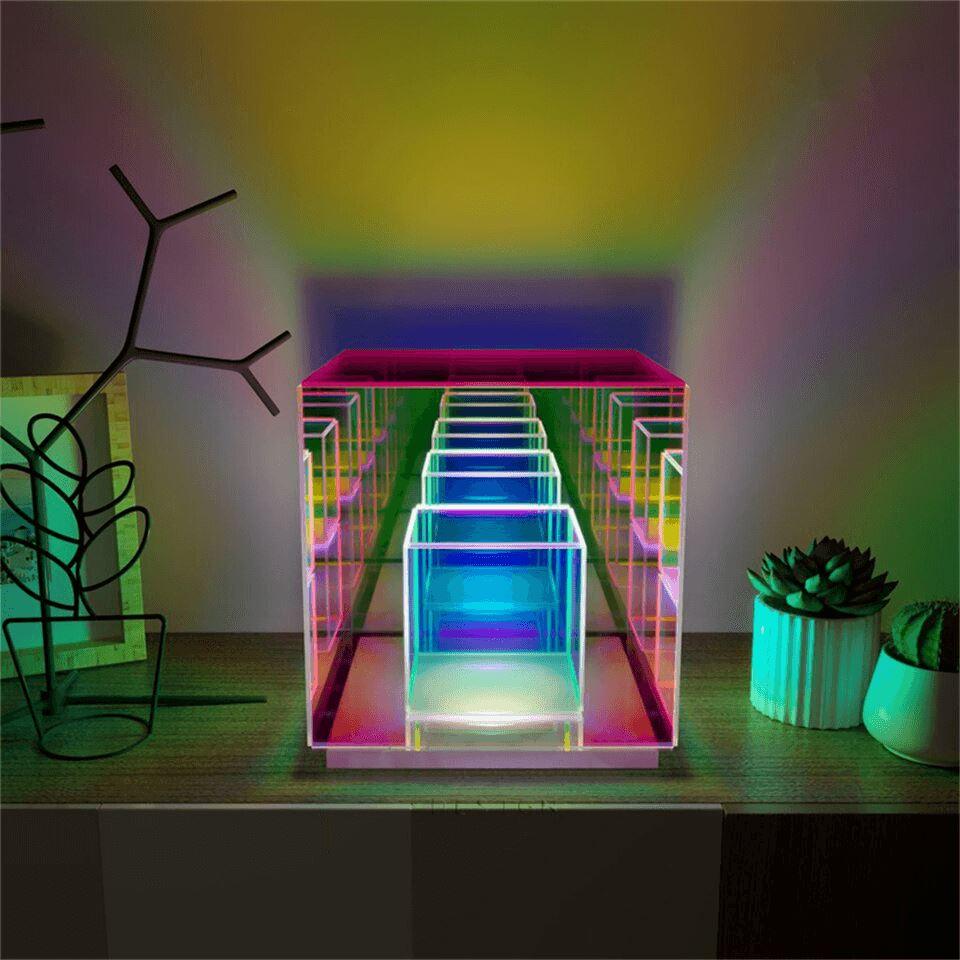 Lampe de table LED cube - Zevessa