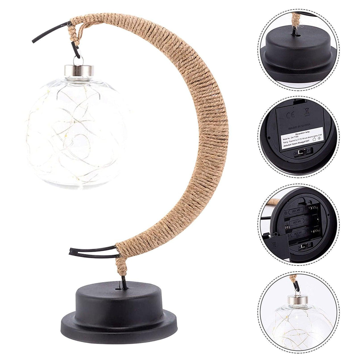 Lanterne LED à forme lunaire - Zevessa