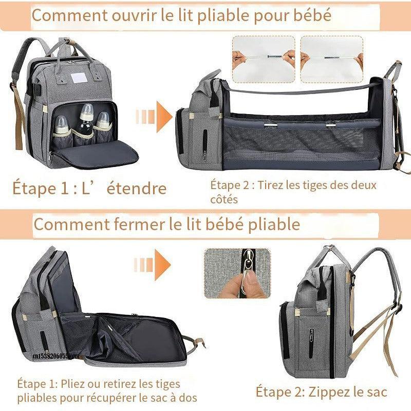 Sac à langer portable pour bébés - Zevessa