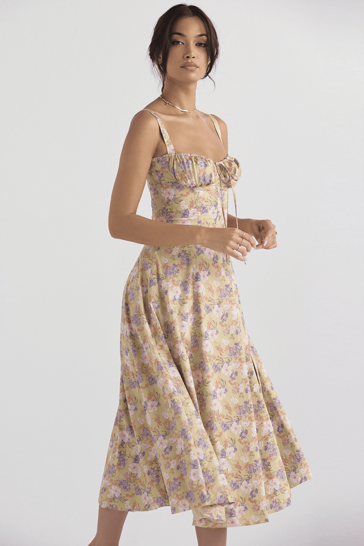 Vina | Robe bustier à motif - Zevessa