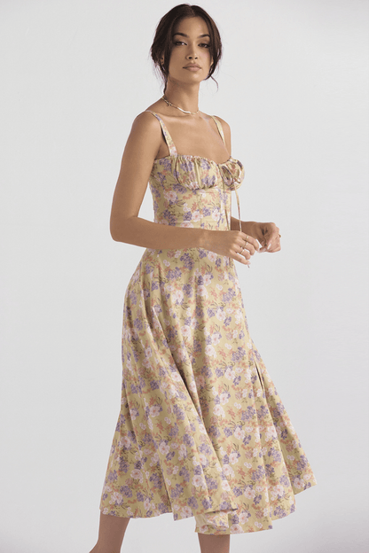 Vina | Robe bustier à motif - Zevessa