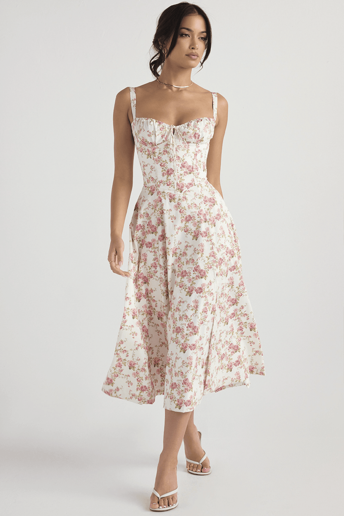 Vina | Robe bustier à motif - Zevessa